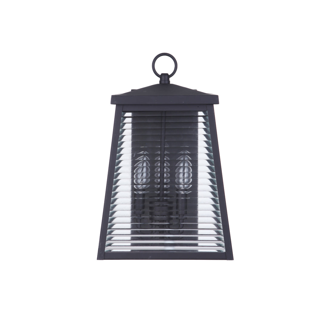 CRAFTMADE Armstrong 3 Light Medium Outdoor Wall Lantern in Midnight