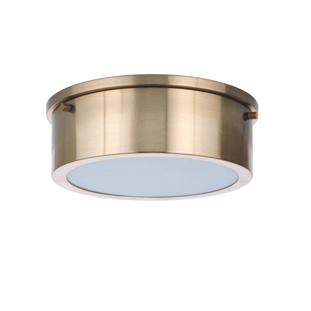 Fenn 1 Light 9" LED Flushmount in Satin Brass CRAFTMADE