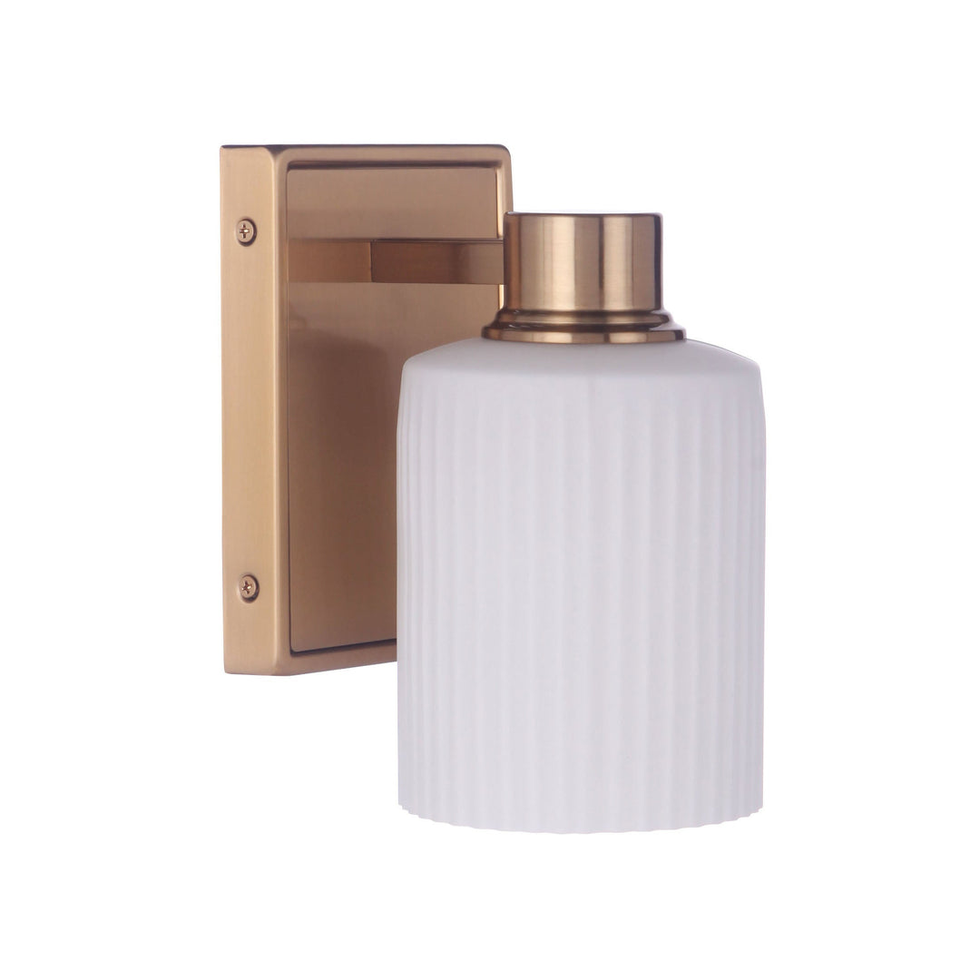 CRAFTMADE Bretton 1 Light Wall Sconce in Satin Brass