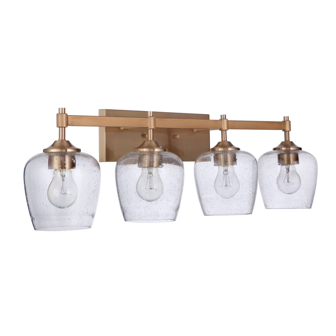 CRAFTMADE Stellen 4 Light Vanity in Satin Brass