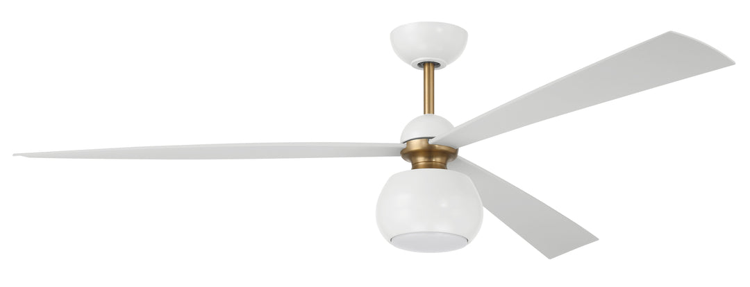 CRAFTMADE 60" Otto in White/Satin Brass w/ White Blades