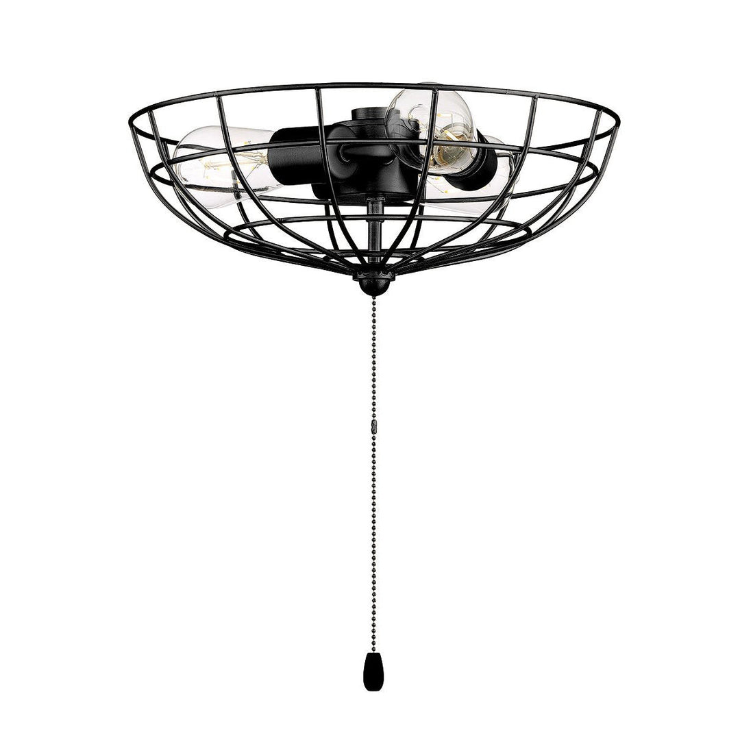 CRAFTMADE 3 Light Cage Bowl LED Light Kit in Flat Black