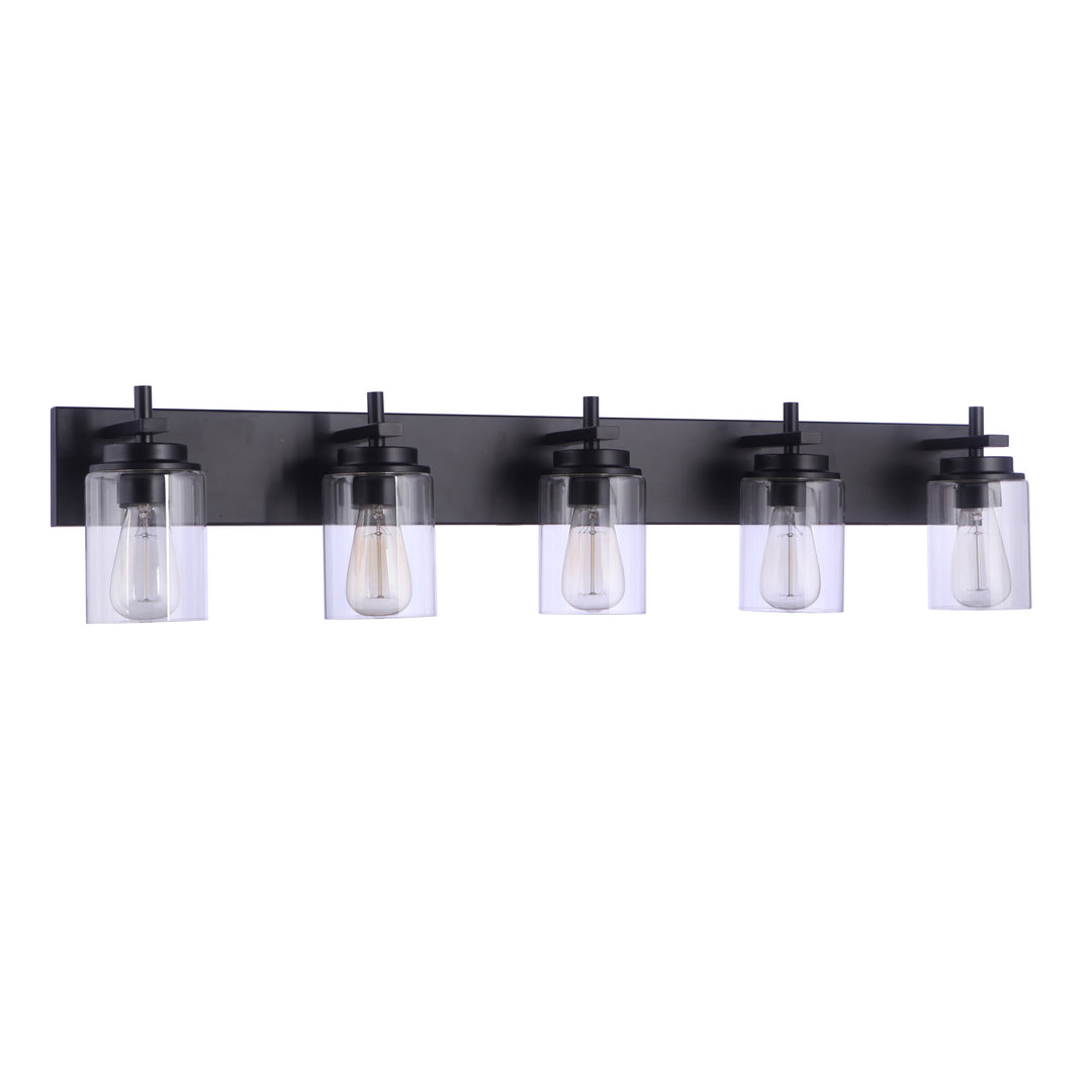 CRAFTMADE Reeves 5 Light Vanity in Flat Black