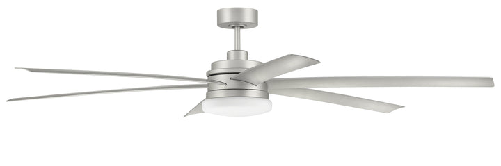 72" Chilz Smart Ceiling Fan, Painted Nickel, Integrated LED Light Kit, Remote & WiFi Control CRAFTMADE