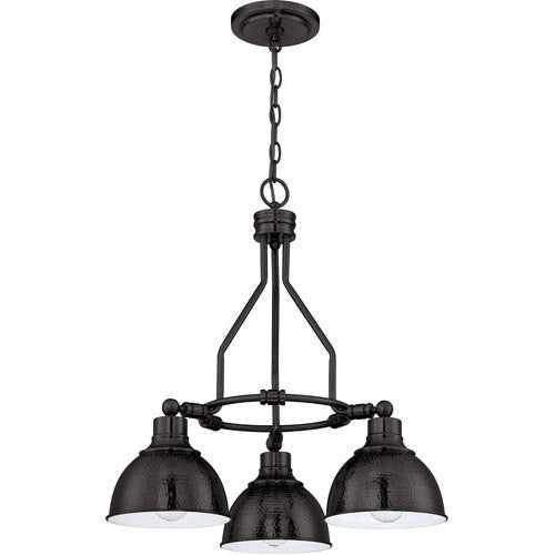 CRAFTMADE Timarron 3 Light Down Chandelier in Aged Bronze Brushed