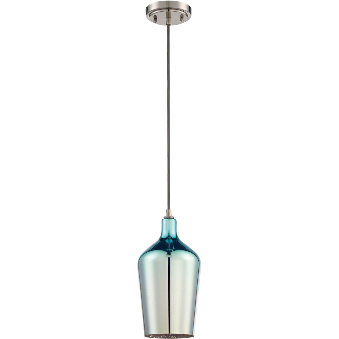 6" 1 Light Mini Pendant in Brushed Polished Nickel CRAFTMADE