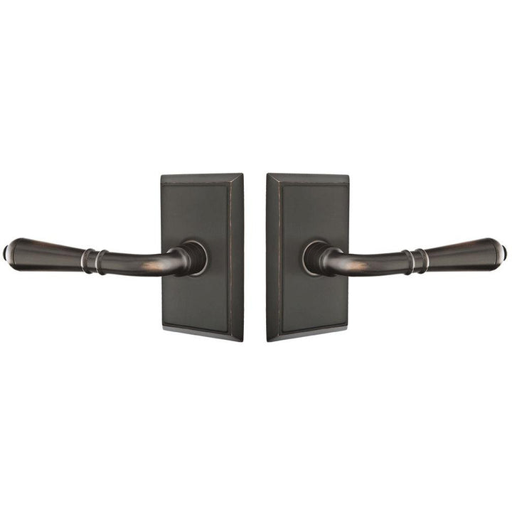 EMTEK Emtek Solid Brass Turino Lever With Rectangular Rosette (Many Finishes Available)