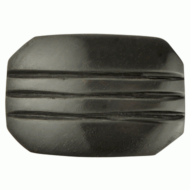 COPPER MOUNTAIN HARDWARE 1 1/10 Inch Solid Brass Art Deco Style Lined Knob (Oil Rubbed Bronze Finish)