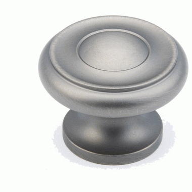 SCHAUB 1 1/2 Inch Colonial Round Knob (Antique Nickel Finish)