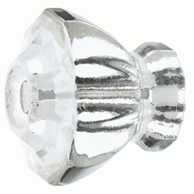 EMTEK 1 1/2 Inch Crystal Astoria Knob (Clear Finish)