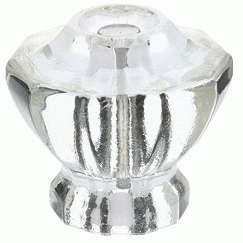 EMTEK 1 1/2 Inch Crystal Astoria Knob (Clear Finish)