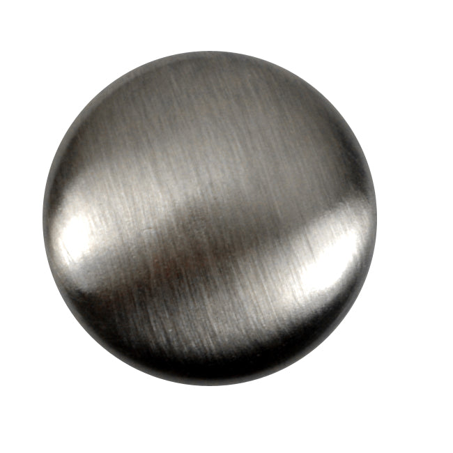 1 1/2 Inch Pure Brass Traditional Round Knob (Antique Nickel Finish) COPPER MOUNTAIN HARDWARE