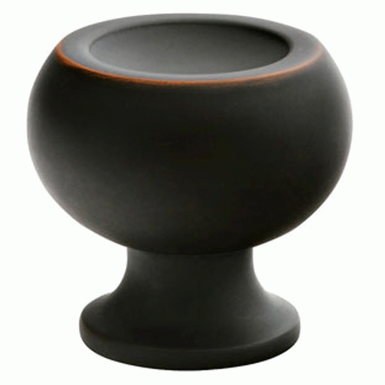 EMTEK 1 Inch Solid Brass Atomic Knob (Oil Rubbed Bronze Finish)