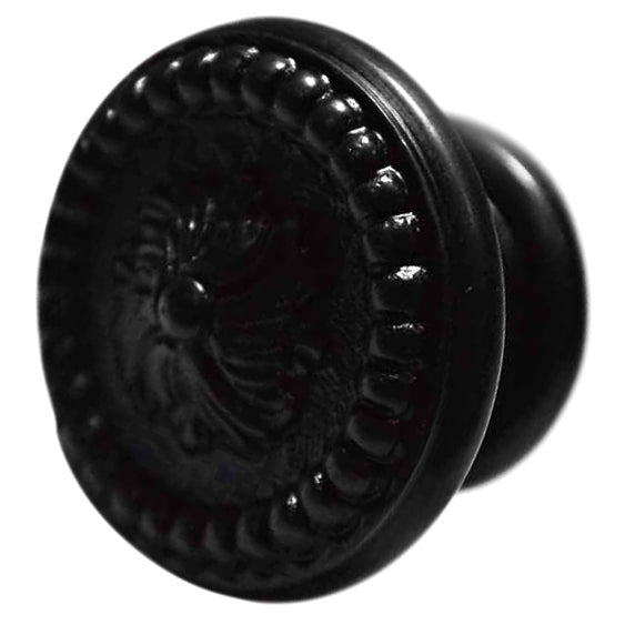 COPPER MOUNTAIN HARDWARE 1 1/2 Inch Solid Brass Beaded Cabinet Knob (Oil Rubbed Bronze Finish)