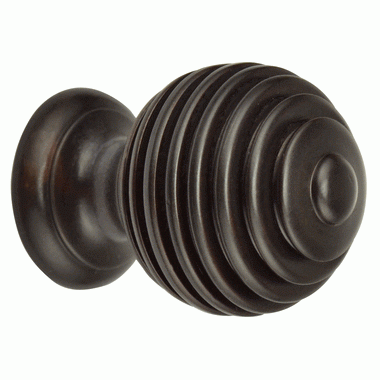 COPPER MOUNTAIN HARDWARE 1 1/2 Inch Solid Brass Circular Knob (Oil Rubbed Bronze Finish)