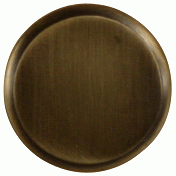 COPPER MOUNTAIN HARDWARE 1 1/4 Inch Brass Flat Top Cabinet Knob (Antique Brass Finish)