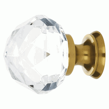 EMTEK 1 Inch Diamond Cabinet Knob (Antique Brass Finish)