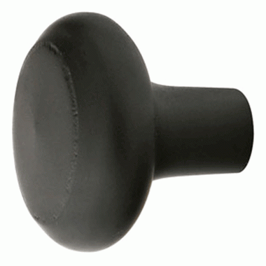 EMTEK Emtek 1 1/4 Inch Sandcast Bronze Barn Knob (Matte Black Finish)