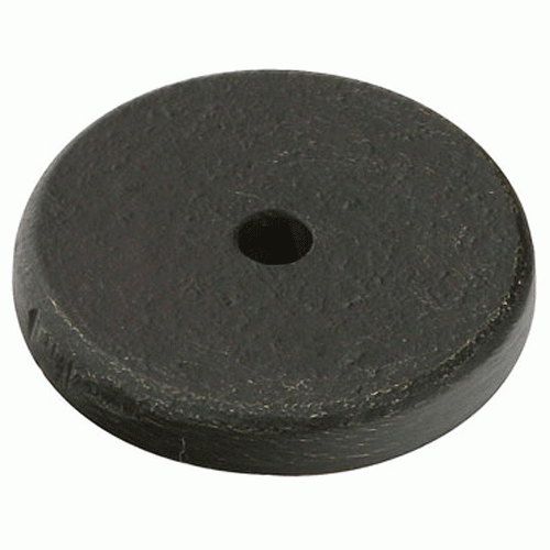 1 1/4 Inch Sandcast Round Back Plate (Oil Rubbed Bronze Finish) EMTEK