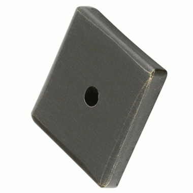 1 1/4 Inch Sandcast Square Back Plate (Oil Rubbed Bronze Finish) EMTEK