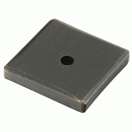 1 1/4 Inch Sandcast Square Back Plate (Oil Rubbed Bronze Finish) EMTEK