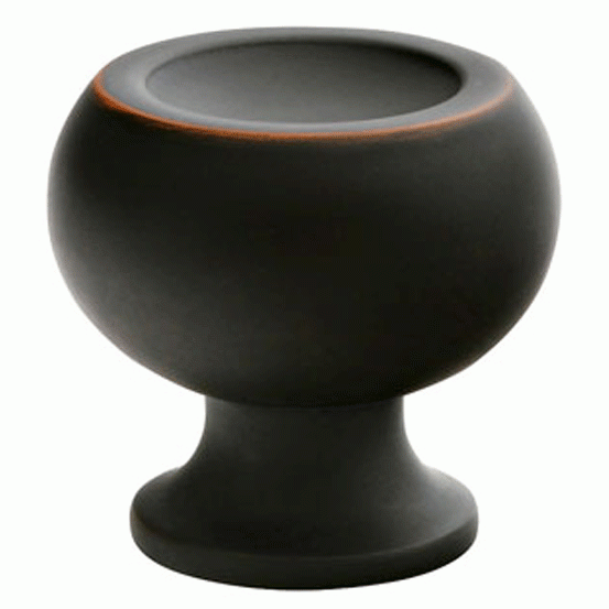 EMTEK 1 1/4 Inch Solid Brass Atomic Knob (Oil Rubbed Bronze Finish)