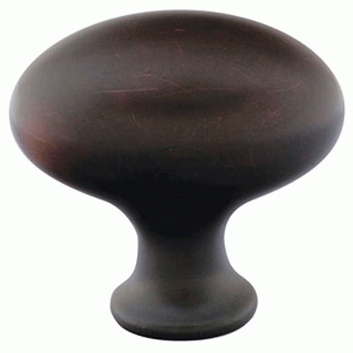 EMTEK 1 1/4 Inch Solid Brass Egg Cabinet Knob Oil Rubbed Bronze Finish