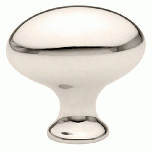 EMTEK Emtek 1 1/4 Inch Solid Brass Egg Cabinet Knob (Polished Chrome Finish)