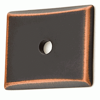 1 1/4 Inch Solid Brass Neos Back Plate For Knob (Oil Rubbed Bronze) EMTEK