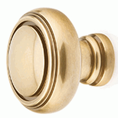 EMTEK 1 1/4 Inch Solid Brass Norwich Cabinet Knob (Antique Brass Finish)