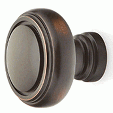 EMTEK 1 1/4 Inch Solid Brass Norwich Cabinet Knob (Oil Rubbed Bronze Finish)