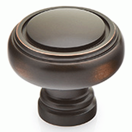 EMTEK 1 1/4 Inch Solid Brass Norwich Cabinet Knob (Oil Rubbed Bronze Finish)