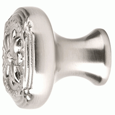 EMTEK Emtek 1 1/4 Inch Solid Brass Ribbon & Reed Cabinet Knob (Polished Chrome Finish)