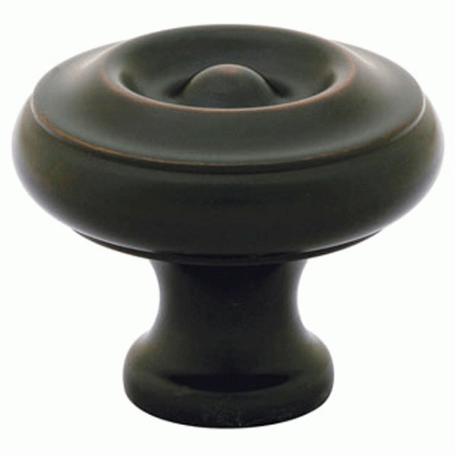 EMTEK Emtek 1 1/4 Inch Solid Brass Waverly Cabinet Knob (Oil Rubbed Bronze Finish)