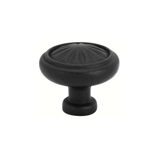 EMTEK 1 1/4 Inch Tuscany Bronze Round Knob (Flat Black)