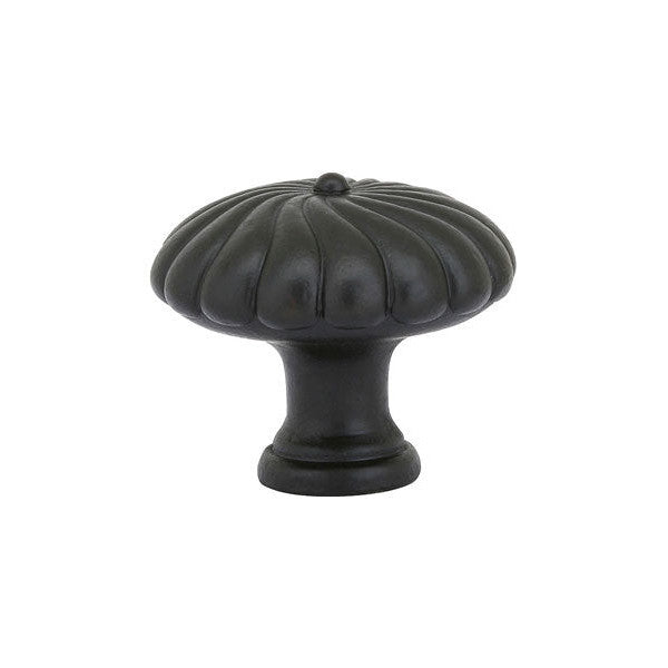 EMTEK 1 1/4 Inch Tuscany Bronze Twist Round Knob (Flat Black)