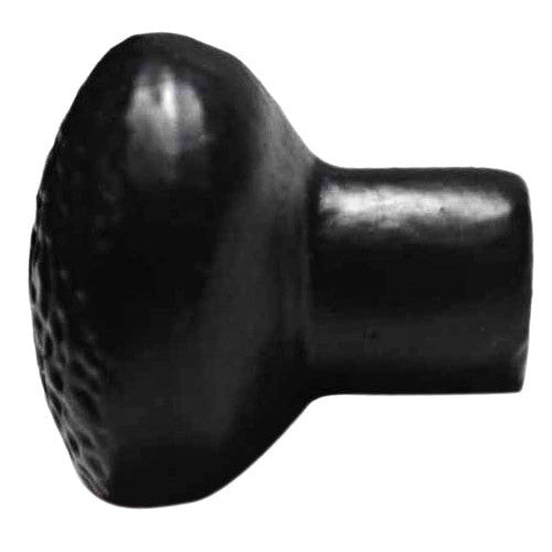 COPPER MOUNTAIN HARDWARE 1 1/8 Inch Iron Round Hammered Cabinet Knob (Matte Black Finish)