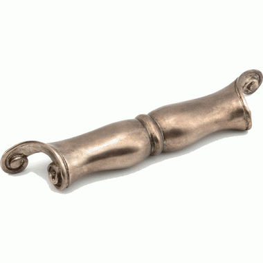 SCHAUB Solid Brass Symphony French Court 6 1/2 Inch c-c Cup Pull (Monticello Silver Finish)