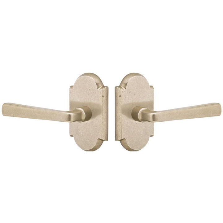 EMTEK Sandcast Cimarron Lever With Arched Rosette