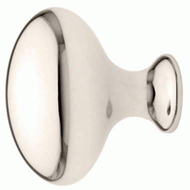 1 3/4 Inch Solid Brass Egg Cabinet Knob (Polished Chrome Finish) EMTEK