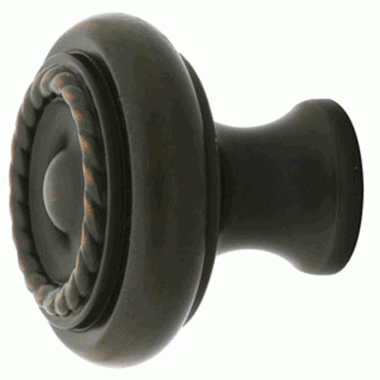 EMTEK Emtek 1 3/4 Inch Solid Brass Rope Cabinet Knob (Oil Rubbed Bronze)