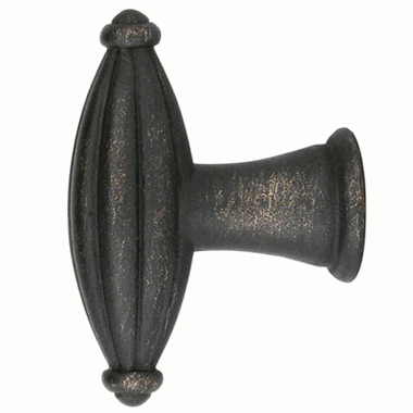 EMTEK 1 3/4 Inch Tuscany Bronze Fluted Finger Knob (Medium Bronze)