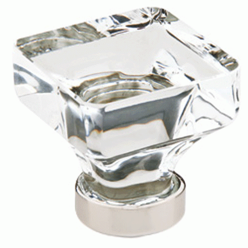 EMTEK 1 3/8 Inch Lido Cabinet Knob (Polished Nickel Finish)