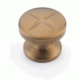 SCHAUB 1 3/8 Inch Northport Round Knob (Brushed Bronze Finish)