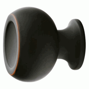 EMTEK Emtek 1 5/8 Inch Solid Brass Atomic Knob Oil Rubbed Bronze Finish