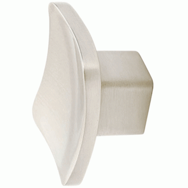 EMTEK 1 5/8 Inch Solid Brass Basin Knob (Brushed Nickel Finish)