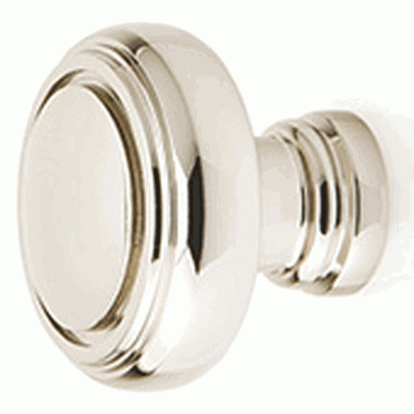 EMTEK 1 5/8 Inch Solid Brass Norwich Cabinet Knob (Polished Nickel Finish)