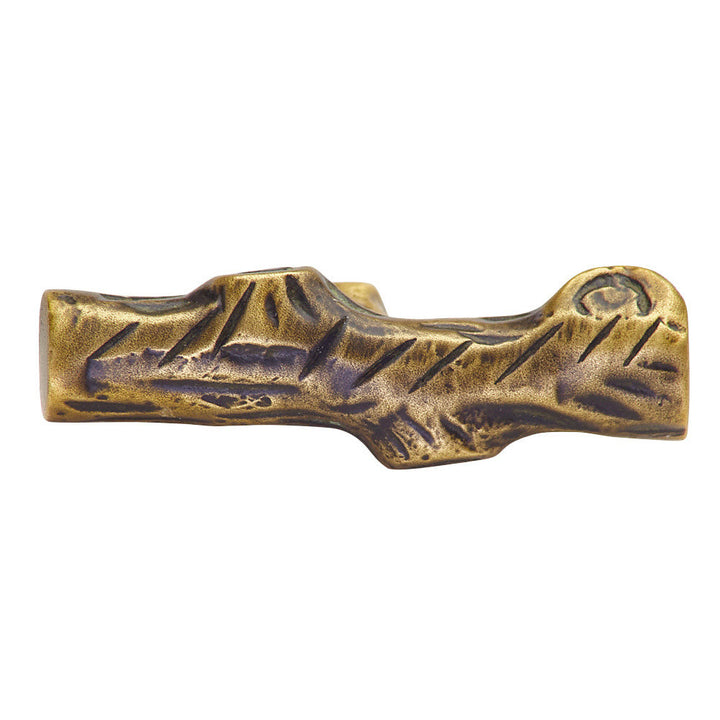 COPPER MOUNTAIN HARDWARE 1 7/8 Inch Tree Branch Cabinet Knob (Antique Brass Finish)