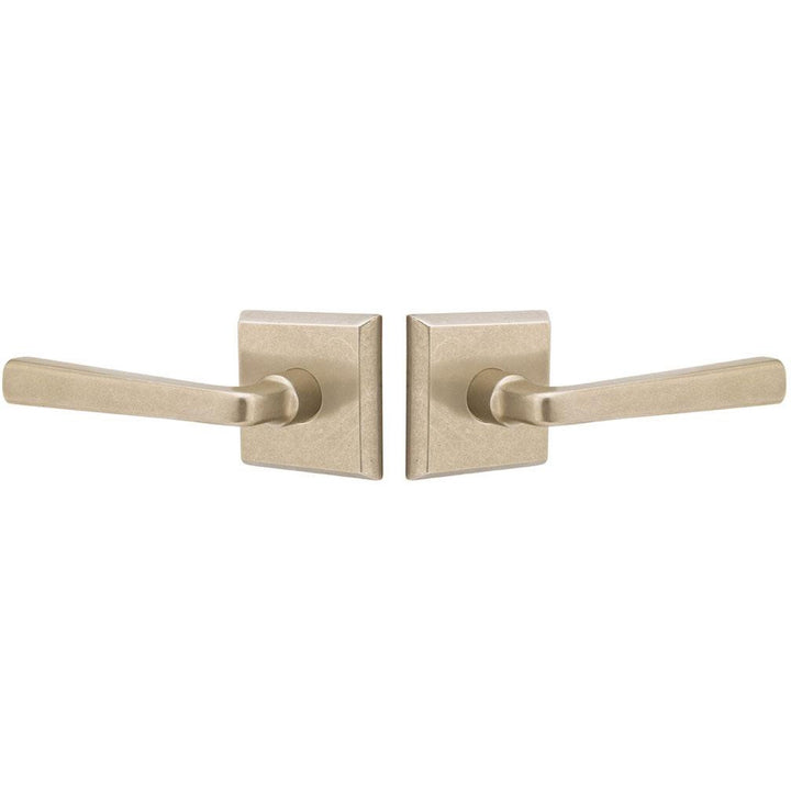 EMTEK Sandcast Cimarron Lever With Square Rosette