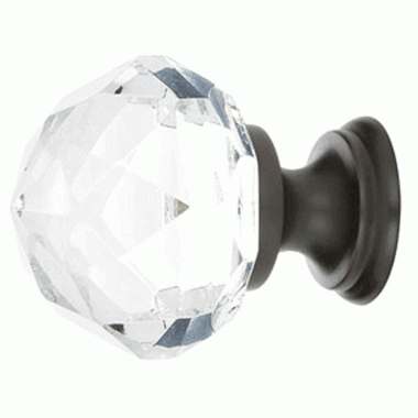 EMTEK 1 Inch Diamond Cabinet Knob (Oil Rubbed Bronze Finish)